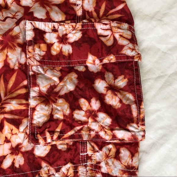 Hawaiian print swim trunks sz XL - Picture 4 of 5